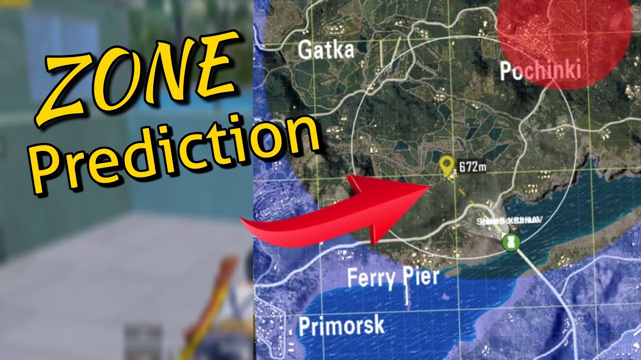 ZONE PREDICTION in PUBG MOBILE How to predict Blue Zones Accurately