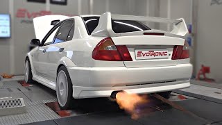 8500rpm Lancer EVO V RS (540whp) feat. Screamer Pipe | DYNO Pulls, Accelerations & More Turbo Noises