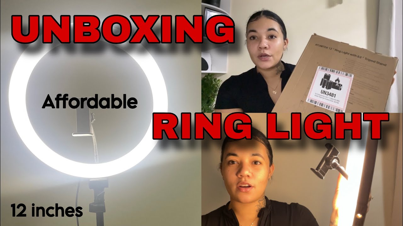 Unboxing + Set Up 12 inch ring light from Amazon! - YouTube