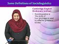 ENG510 Sociolinguistics Lecture No 2