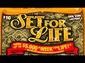 #nyc $10 SET FOR LIFE #lotteryscratchoff Instant big win life #scratchoffs