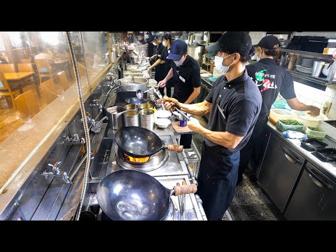 驚愕の鍋振り炒飯厨房！！スゴ腕料理人達の鮮やかな鍋さばきが炸裂する超ド級中華丨Egg Fried Rice-Wok Skills In Japan