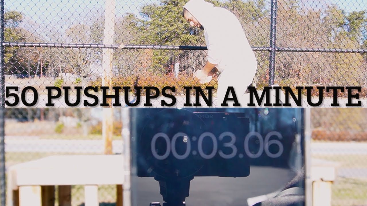 50 Pushups In One Minute | Uplifting Pushup Challenge