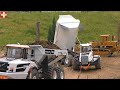 Remotecontrolled construction site machines in operation