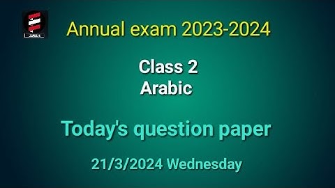 class 2|arabic |today