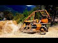 Rescued Vintage Cat D2 Bulldozer clearing a firebreak