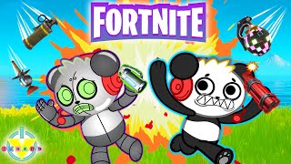 FORTNITE CATCH! Combo Panda vs Robo Combo ! Let’s Play Fortnite Duos