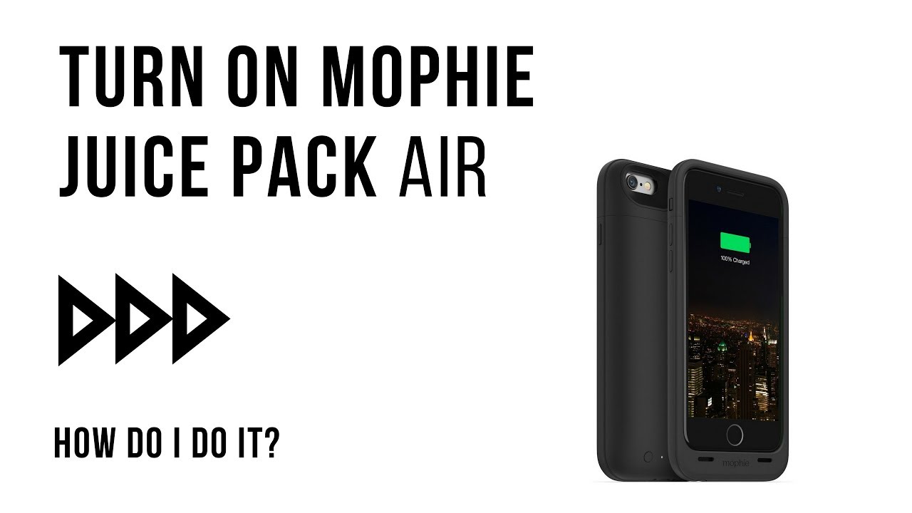 How Do I Turn On Mophie Juice Pack Air? YouTube