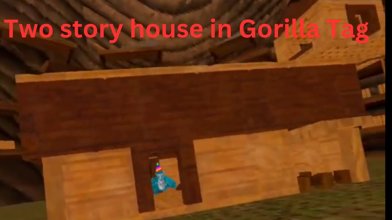 Step by step tutorial to make a two story house in Gorilla Tag - YouTube