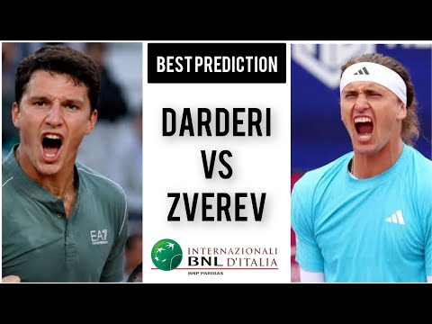 Video Luciano Darderi vs Alexander Zverev | Italian Open 2026 | Tennis Prediction Today