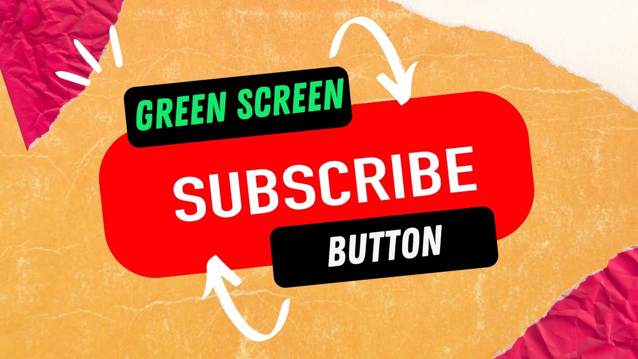YOUTUBE SUBSCRIBE BUTTON GREEN SCREEN 2022