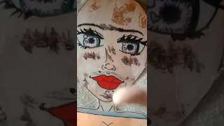 original paper doll makeup #drawing #art #makeup #painting