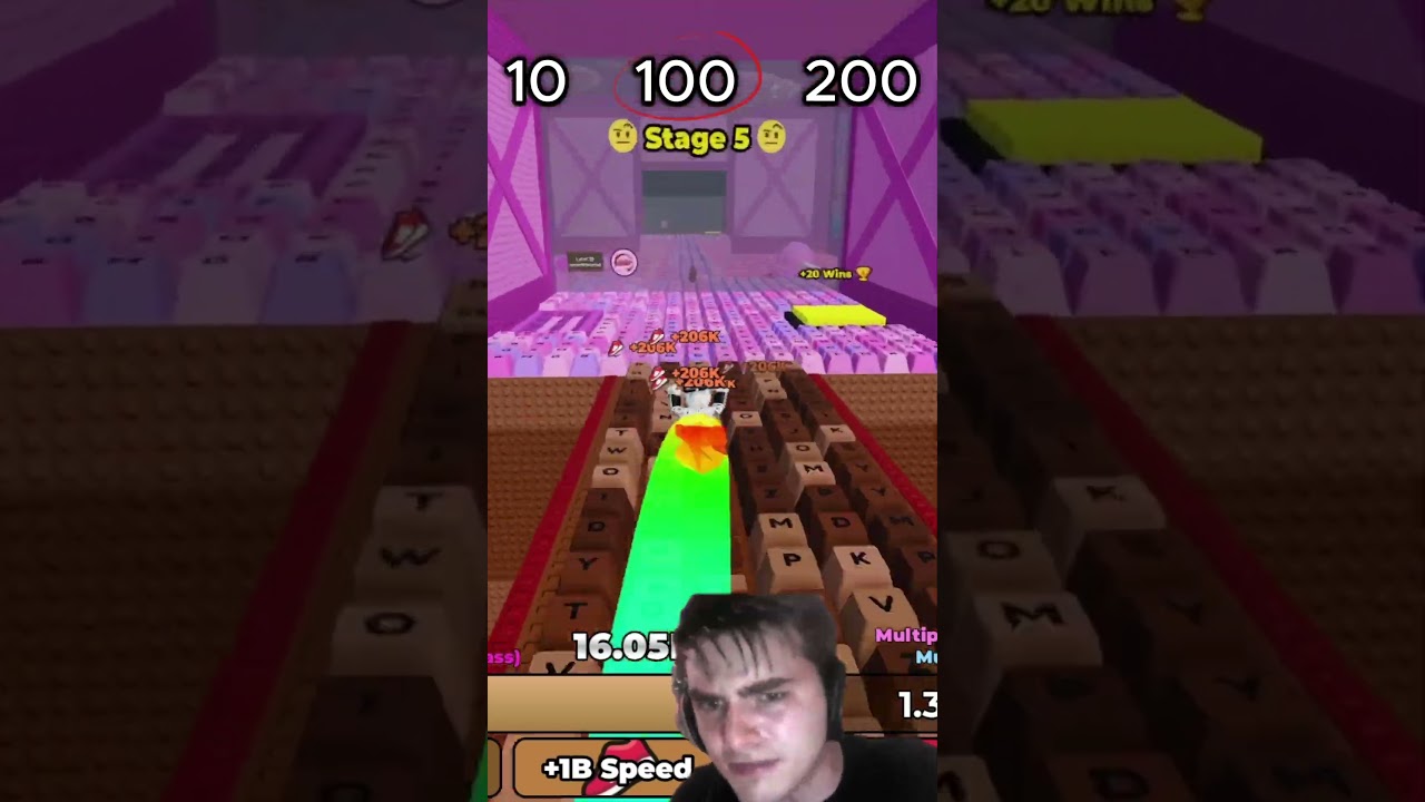 🔥 Roblox +1 Speed Keyboard Escape... But It Gets INSANELY FAST! 😱#Roblox #RobloxObby #GamingShorts