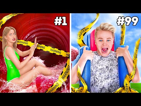 CRAZY WATER VACATION || 24 Hour Overnight Waterpark Challenge by BadaBOOM!