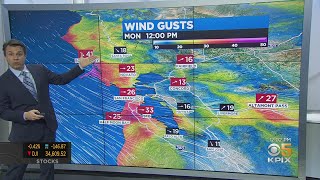 Bay Area Under High Wind Advisory Monday