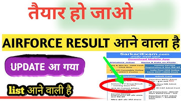 Airforce result 2021, airforce x y group result 2021, airforce xy group exam result update 2021