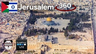 🌍 360 درجه حرم الشریف (الحرم الشریف) | شهر قدیمی، اورشلیم 🇮🇱 🇵🇸【GoPro VR Travel | ویدیو 360】