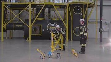 Xtirpa™ Self supporting barricade with 610mm / 24" davit | IN-8002