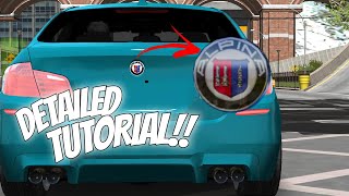 ALPINA Detailed Logo Tutorial | Easy Tutorial | Car Parking Multiplayer
