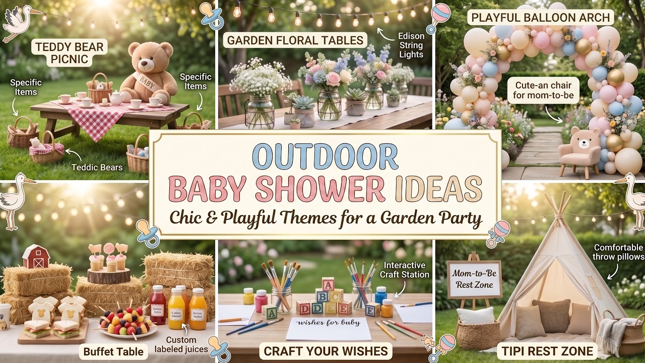 Outdoor Baby Shower Ideas That Transform Your Patio Into a Dream Venue