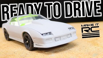 Building a 1/25 Scale 1991 Camaro Model Kit Into a RC Car Part 3: Adding Interior + First Test Drive