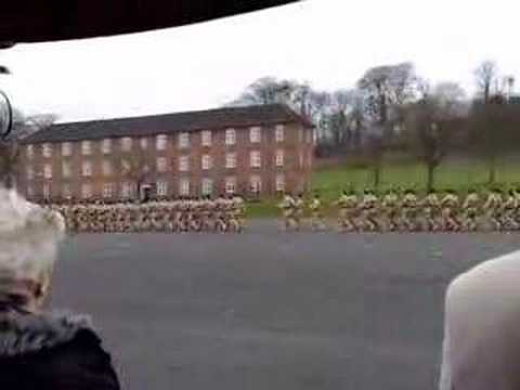 This is the Royal Irish Regiment near Market Drayton next to Madeley Close. (The parade was on the 15/03/2008) The troops are off to afganistan
