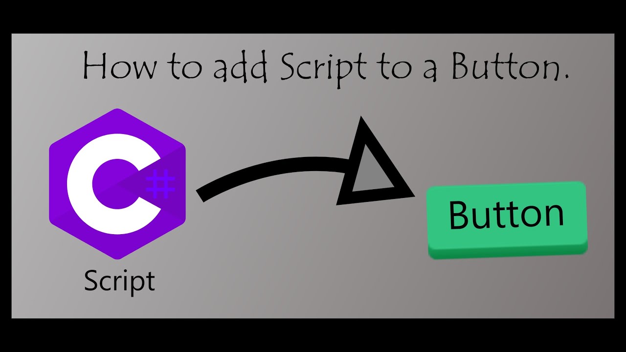 how-to-add-a-script-to-a-button-in-unity-tutoreal-youtube