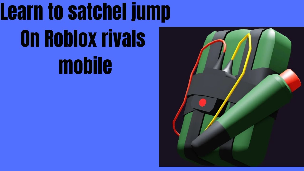 Tutorial to do satchel jump on rivals #roblox #robloxrivals #gaming # ...