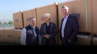 Secretary Granholm, Senators Heinrich and Luján break ground on New Mexico solar tracker expansion