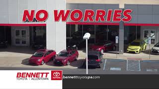 0% Financing and $0 Down Every Day at Bennett Toyota Allentown! Bennett Toyota Lehigh Street Allentown