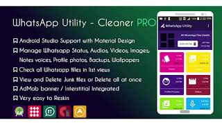 Whatsapp Utility - Cleaner Junk Files - AdMob | Codecanyon Scripts and Snippets screenshot 2