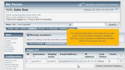 How to manage members in SMF | FastDot Cloud Hosting