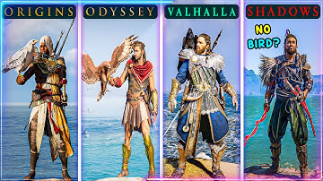 RPG AC Games Graphics, Physics And Details MegaComparison-ORIGINS VS ODYSSEY VS VALHALLA VS SHADOWS