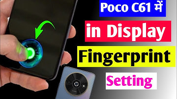 poco c61 display fingerprint lock setting | poco c61 me fingerprint lock kaise lagaen