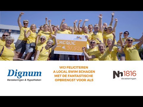 Nh1816 & Dignum Verzekeringen ondersteunen A local swim for ALS Schagen