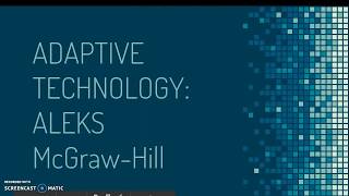 Adaptive Technology: ALEKS McGraw-Hill Education