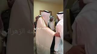 زيارة الامير حسام بن سعود لشاعر الدكتور عبدالواحد الزهراني