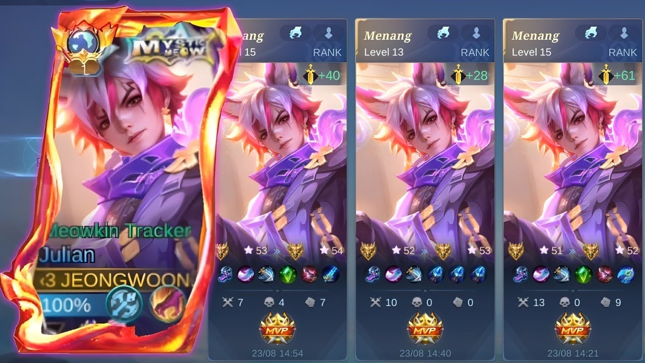 NEW JULIAN MEOWKIN TRACKER WIN STREAK BUILD 2025!!😱 - JULIAN GAMEPLAY - TOP GLOBAL JULIAN