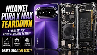 The Huawei Pura X Max teardown is here! A "trailer" for Apple's foldable screen!