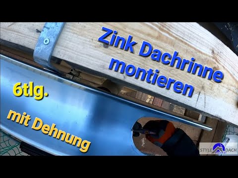 Dachrinne Montieren Zink