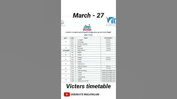 KITE VICTERS CHANNEL Online class timetable / March 27 timetable / First bell itsvicters#Shorts