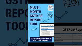Multi Month GSTR 3B Report Generator Tool | Excel Utilities  #excel #exceltips #gstautomation