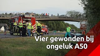 Twee kinderen (7) zwaargewond bij ongeluk A50 Ravenstein
