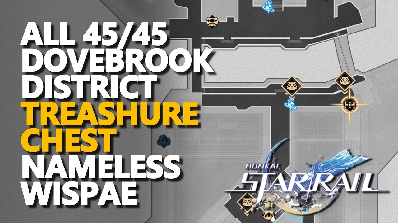 All Dovebrook District Treasure Chest & Nameless Wispae Honkai Star Rail