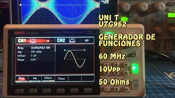 UNI-T UTG962 Waveform Generator Generador de Funciones