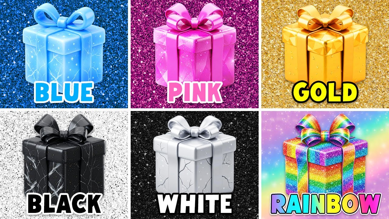 Choose One Button: 💙 Blue 🌸 Pink 💛 Gold 🤍 White 🖤 Black or 🌈 Rainbow Edition!