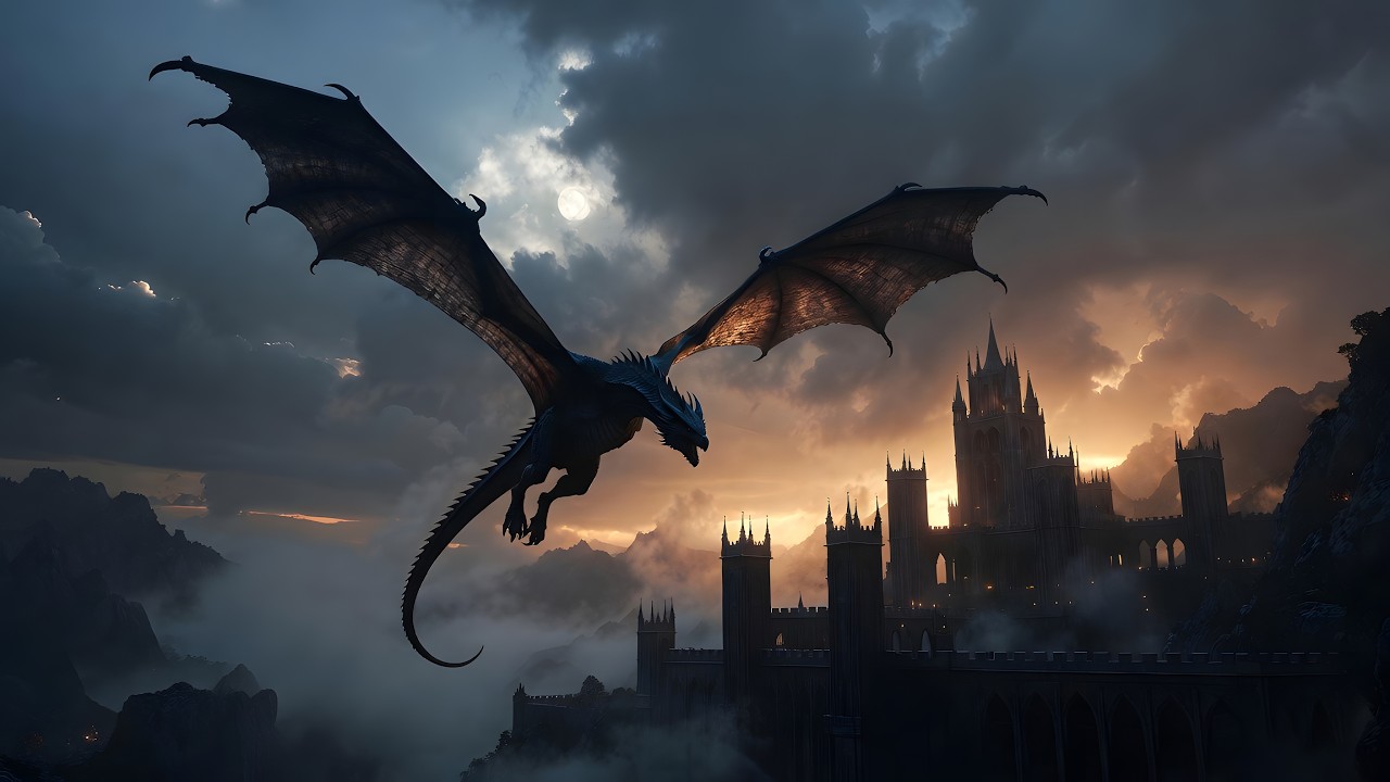 Dragon Over the Dark Citadel – Calm Dark Ambient Music
