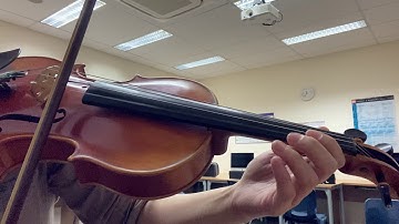 ABRSM Violin Grade 1 A Major Scale in separate bow