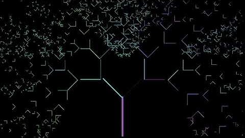 fractal tree - test 5 - shake + random colour
