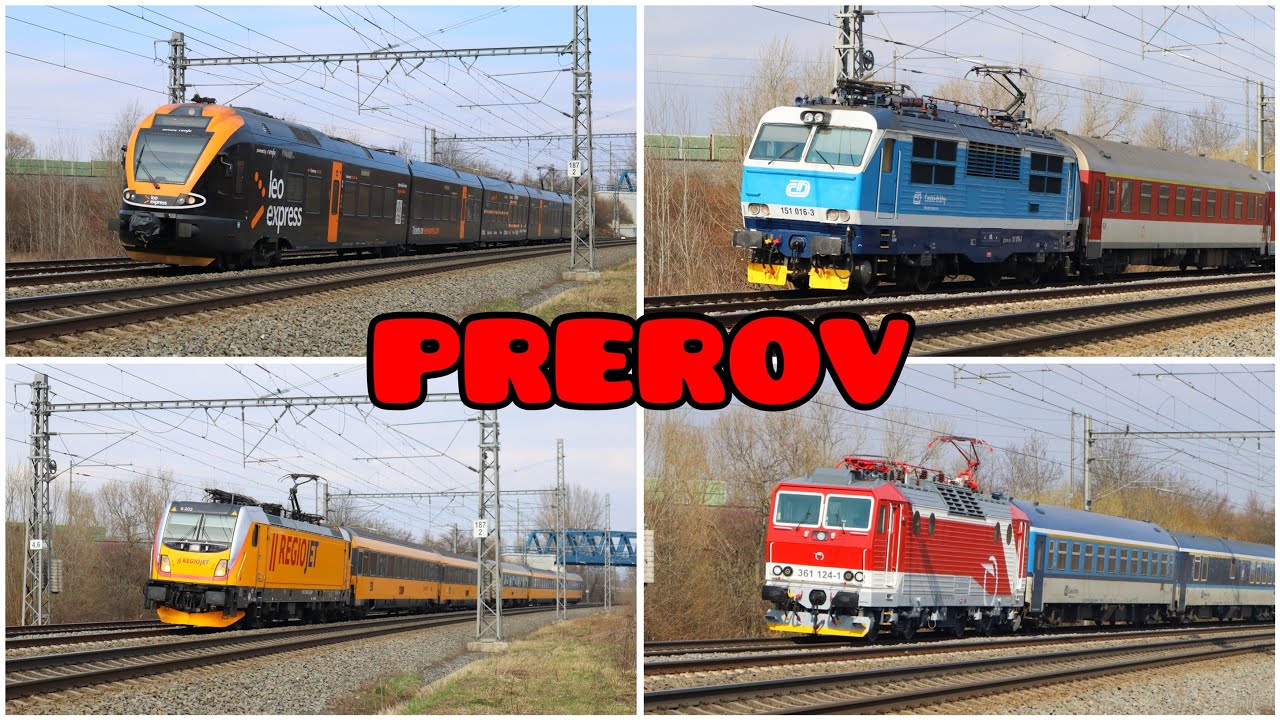 Vlaky Přerov (U tratě) • 8.3.2024